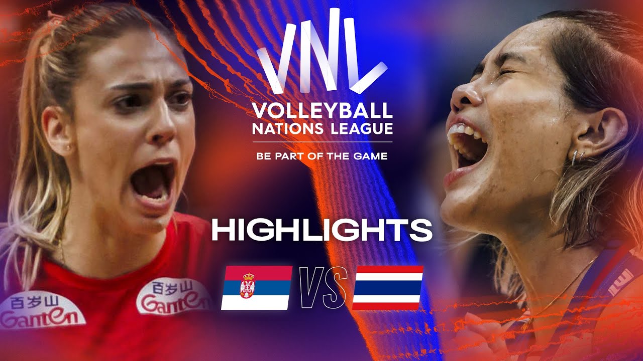 SRB Vs THA Highlights Week 2 Women S VNL 2023