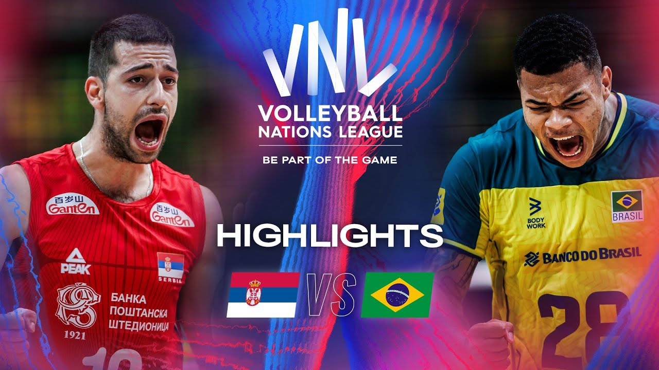 Srb Vs Bra Highlights Week Men S Vnl