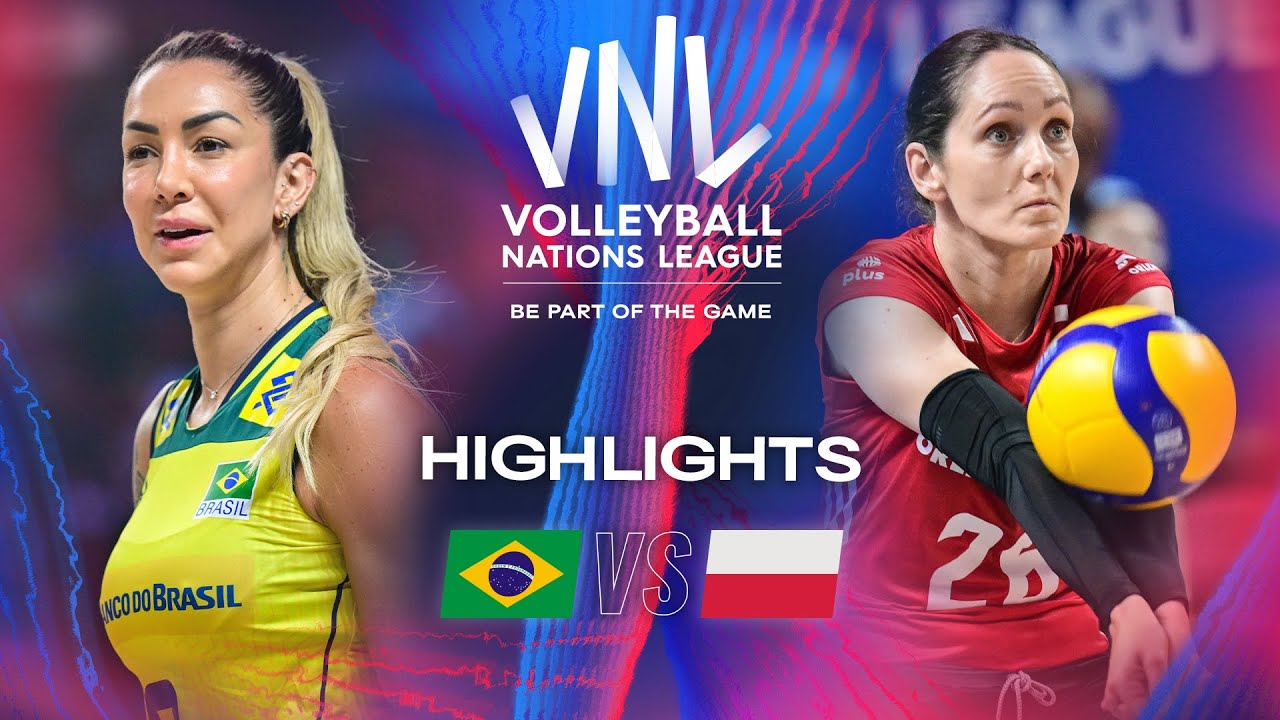 BRA Vs POL Highlights Week 3 Women S VNL 2024