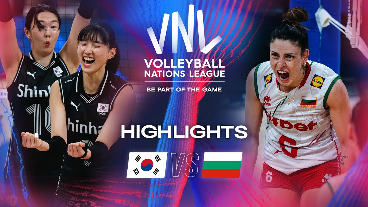 KOR Vs BUL Highlights Week 2 Women S VNL 2024