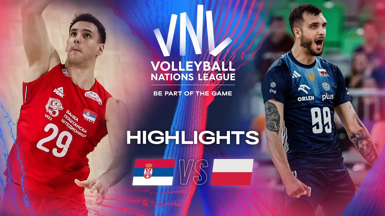 Srb Vs Pol Highlights Week Men S Vnl