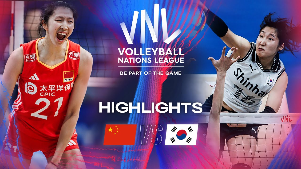 Chn Vs Kor Highlights Week Women S Vnl