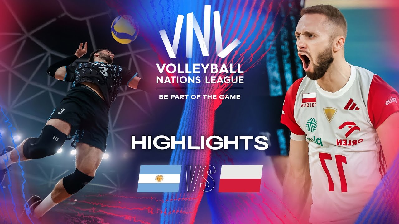 ARG Vs POL Highlights Week 3 Men S VNL 2024