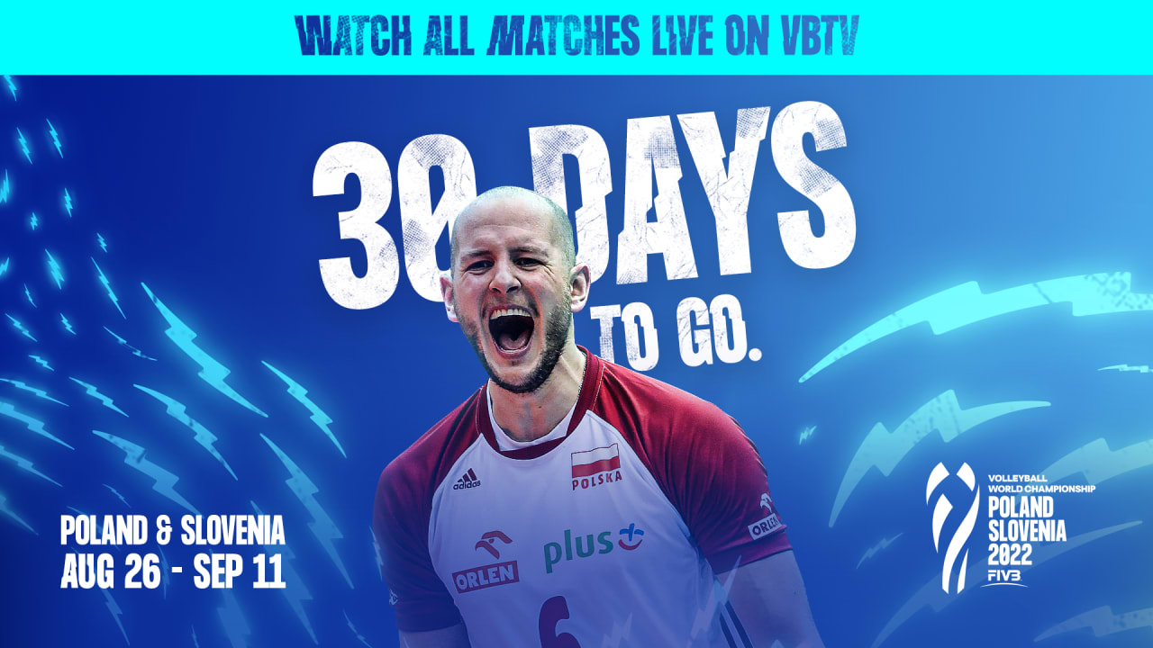 Mens World Champs 30 days to go! volleyballworld