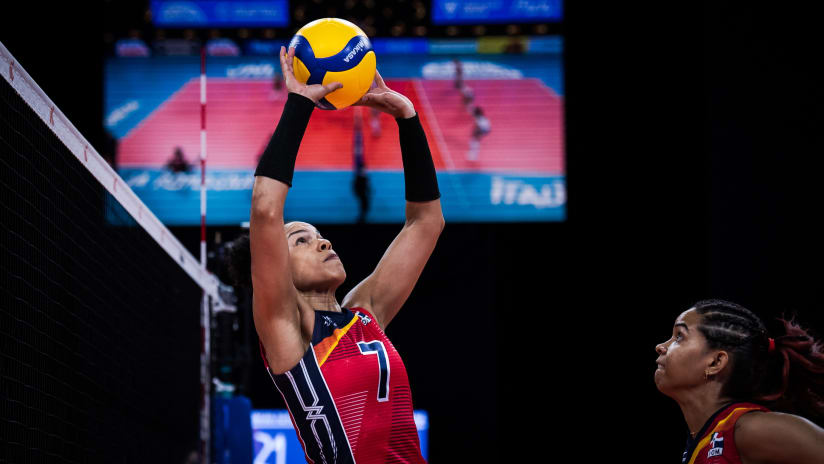 Marte was the Dominican Republic's starting setter during the VNL