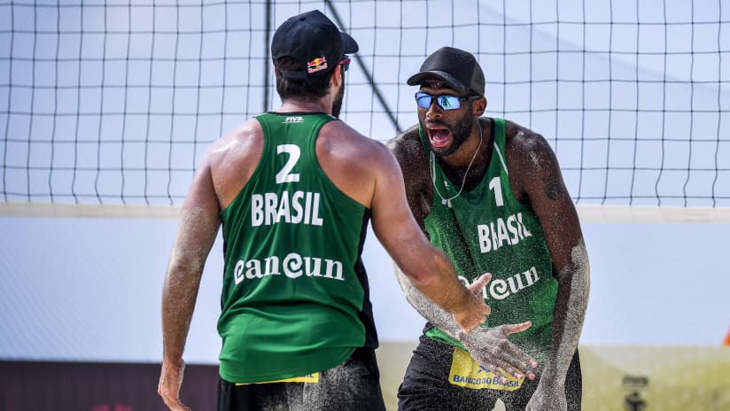 Before Gstaad, Bruno and Evandro had last played internationally in Cancun