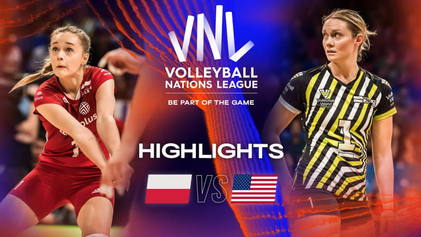 🇵🇱 POL vs. 🇺🇸 USA - Highlights Final 3-4 | Women's VNL 2023