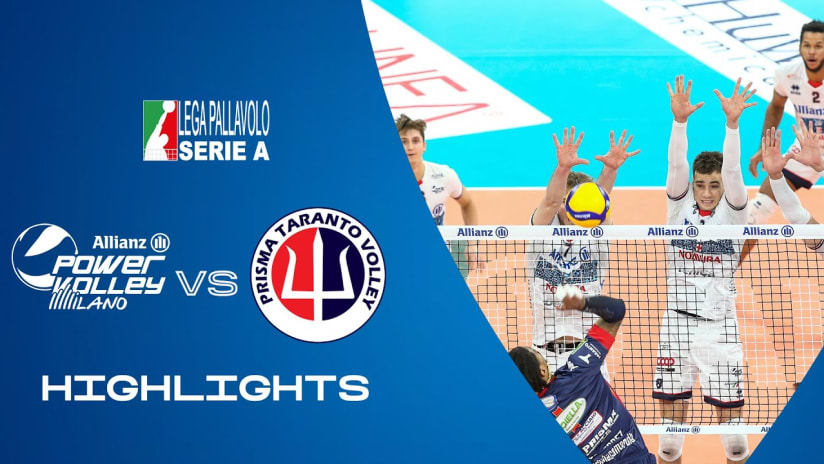 Milano vs. Taranto | Highlights | Superlega | 10a Giornata