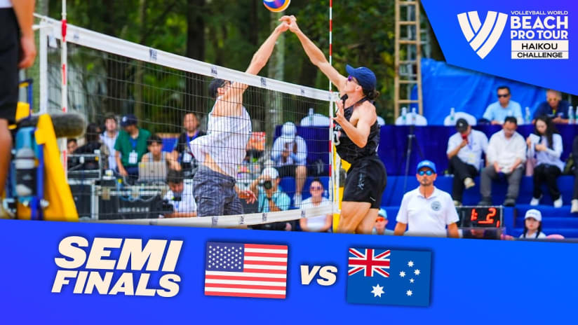 Crabb Tr./Brunner vs. Hodges/Schubert - Semi Finals Highlights | Haikou 2023 #BeachProTour