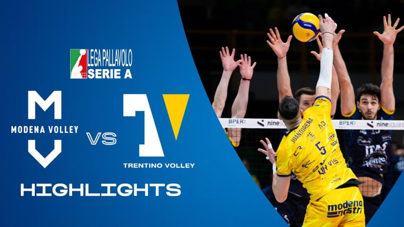Modena vs. Trentino | Highlights | Superlega | Round 2 of the Quarterfinals