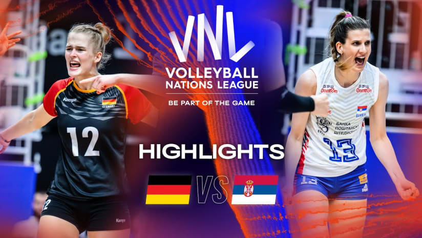 🇩🇪 GER vs. 🇷🇸 SRB - Highlights Week 3 | Women's VNL 2023