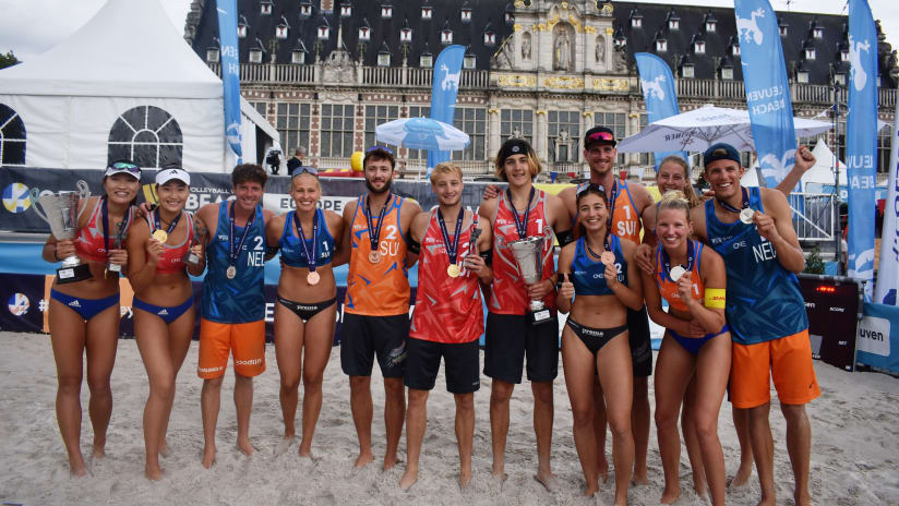 The Leuven Futures 2023 medallists (source: cev.eu)