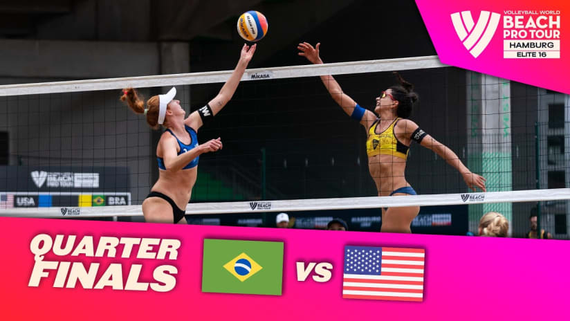 Carol/Barbara vs. Hughes/Cheng - Quarter Finals Highlights Hamburg 2023 #BeachProTour