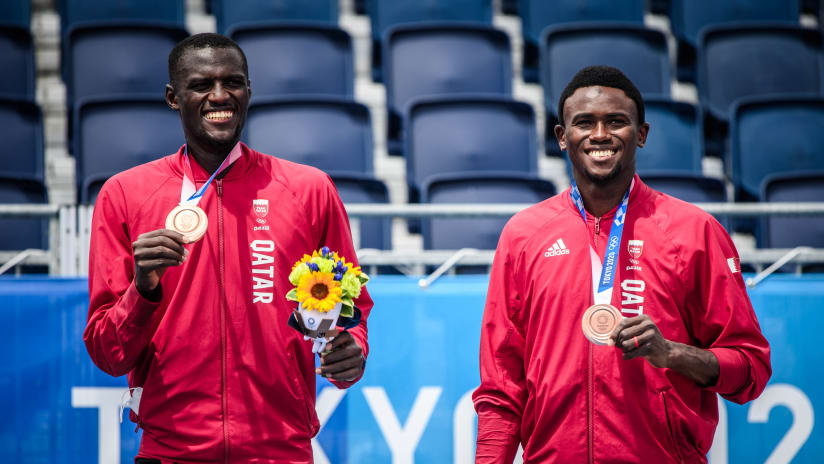 Cherif and Ahmed on the Tokyo 2020 podium