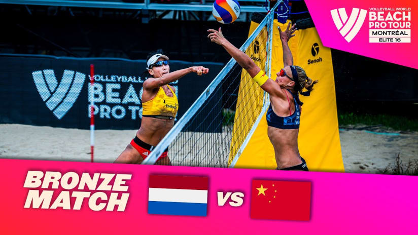 Stam/Schoon vs. Xue/X. Y. Xia - Bronze Match Highlights Montréal 2023 #BeachProTour
