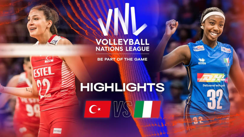 🇹🇷 TUR vs. 🇮🇹 ITA - Highlights Quarter Finals | Women's VNL 2023