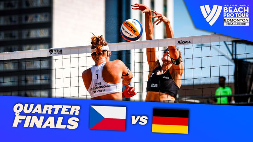 Hermannova/Stochlova vs. Ludwig/Lippmann - Quarter Finals Highlights Edmonton 2023 #BeachProTour