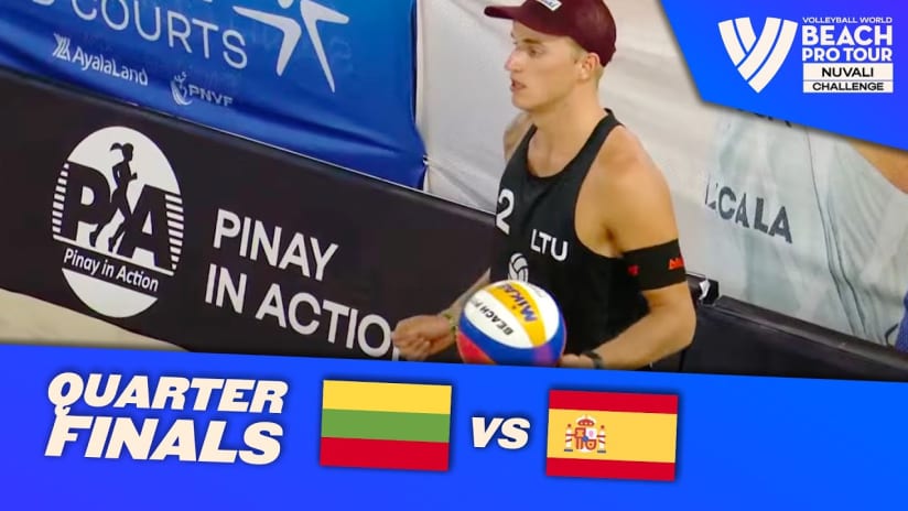 Stankevicius/Knasas vs. Herrera/Gavira - Quarter Finals Highlights | Nuvali 2023 #BeachProTour