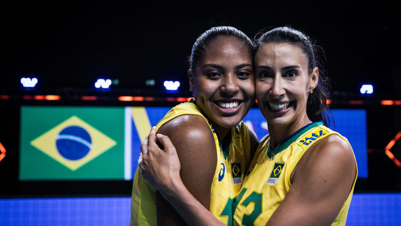 Ana Cristina (left) is set to make her Olympic debut while Sheilla was left out of Brazil's list