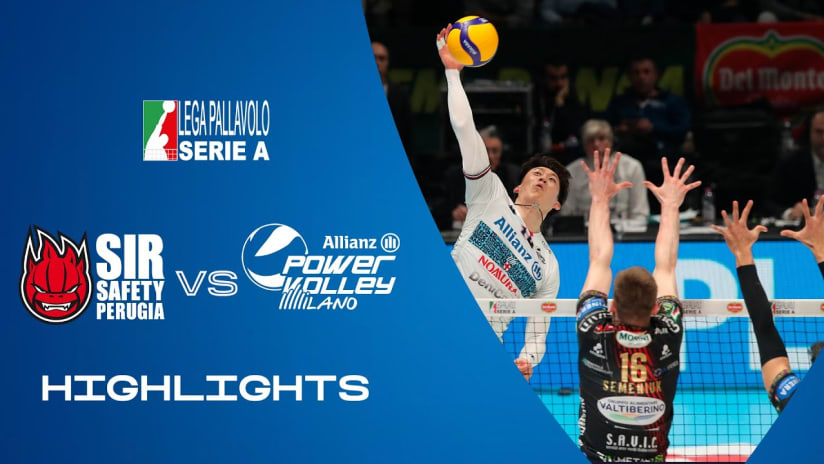 Sir Susa Vim Perugia vs. Allianz Milano - VBW - Coppa Italia SuperLega - Match Highlights