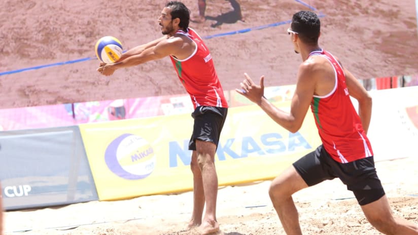 Moroccan veterans Abicha and Elgraoui came up big in the semifinals (Photo: CAVB)