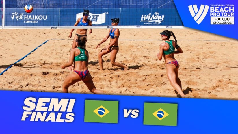 Carol/Barbara vs. Tainá/Victoria - Semi Finals Highlights | Haikou 2023 #BeachProTour