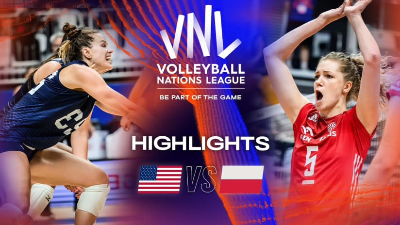 🇺🇸 USA vs. 🇵🇱 POL - Highlights Week 3 | Women's VNL 2023