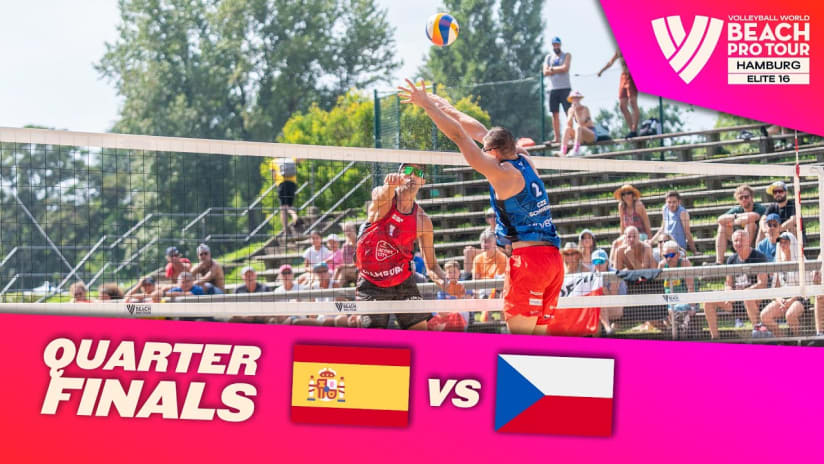 Herrera/Gavira vs. Cottafava/Nicolai - Quarter Finals Highlights Hamburg 2023 #BeachProTour