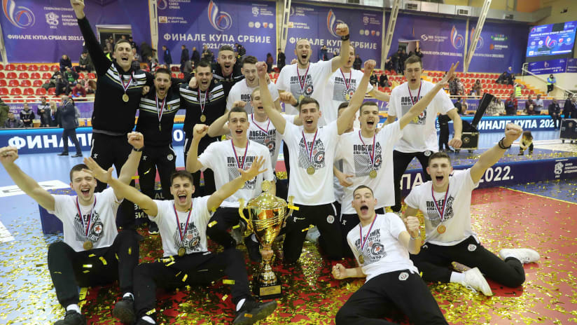 Men’s Serbia Cup 2022 winners Partizan Soccerbet Belgrade (source: ossrb.org)