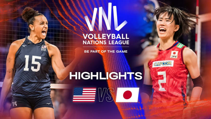 🇺🇸 USA vs. 🇯🇵 JPN - Highlights Quarter Finals | Women's VNL 2023