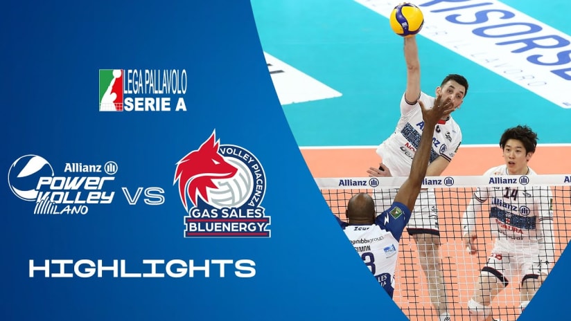 Milano vs. Piacenza | Highlights | Superlega | Round 2 of the Quarterfinals