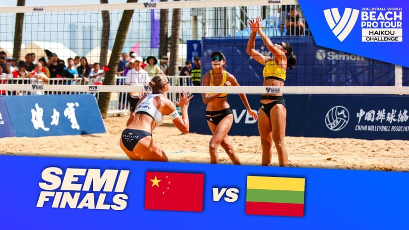 Zhu Lingdi/Sh. T. Cao vs. Paulikiene/Raupelyte - Semi Finals Highlights | Haikou 2023 #BeachProTour