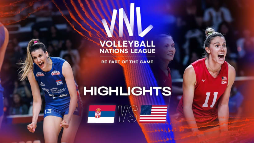 🇷🇸 SRB vs. 🇺🇸 USA - Highlights Week 1 | Women's VNL 2023
