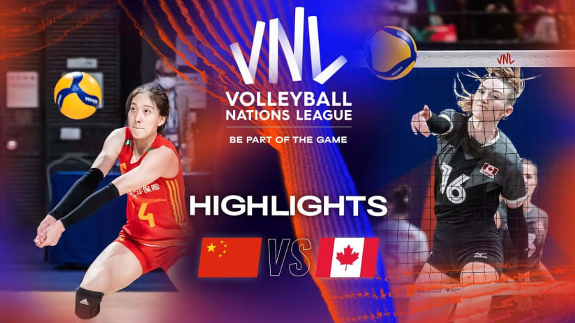 🇨🇳 CHN vs. 🇨🇦 CAN - Highlights Week 2 | Women's VNL 2023
