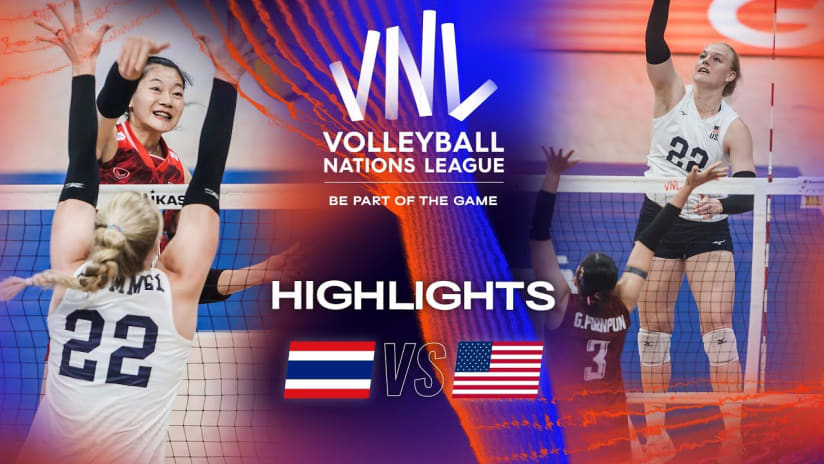 🇹🇭 THA vs. 🇺🇸 USA - Highlights Week 2 | Women's VNL 2023