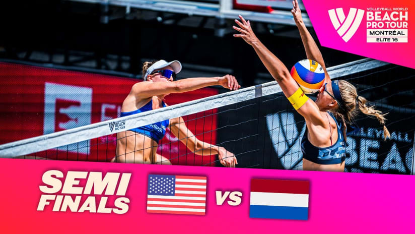 Scoles/Flint vs. Stam/Schoon - Semi Finals Highlights Montréal 2023 #BeachProTour