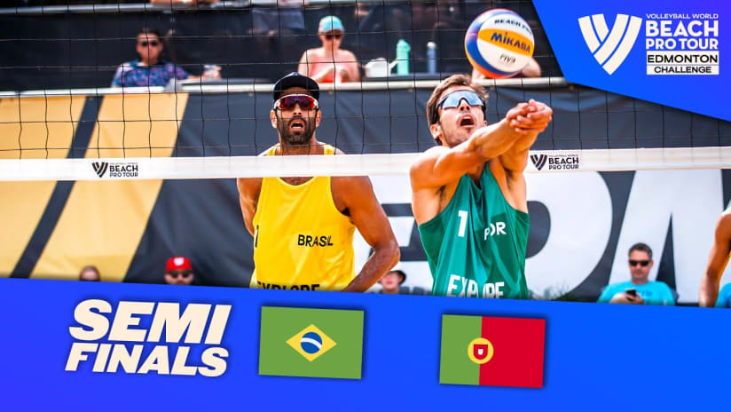 Pedro Solberg/Guto vs. Pedrosa/Campos - Semi Finals Highlights Edmonton 2023 #BeachProTour