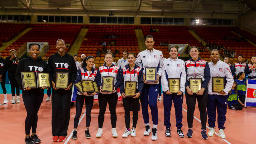 The individual awardees of the 2023 NORCECA Women’s Final Four (source: norceca.net)