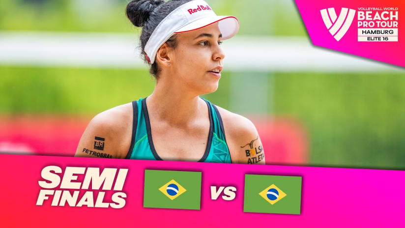 Ana Patrícia/Duda vs. Carol/Barbara - Semi Finals Highlights Hamburg 2023 #BeachProTour