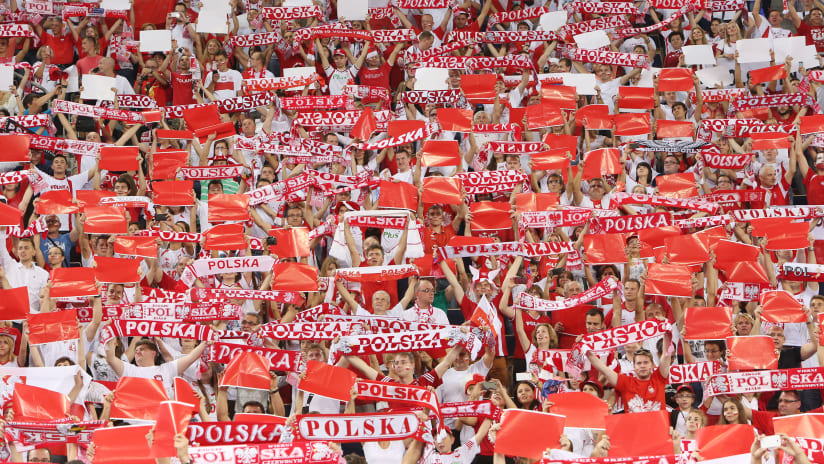 Volleyball fans in Poland