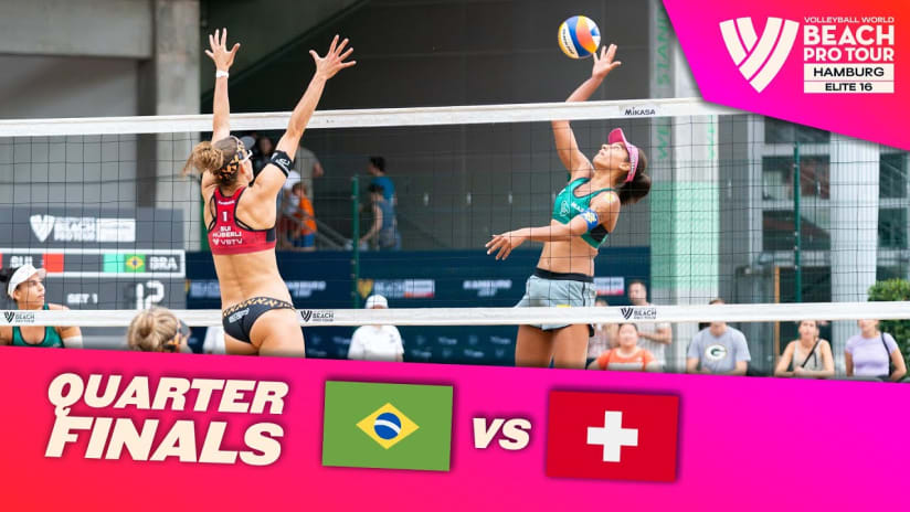 Ana Patrícia/Duda vs. Hüberli/Brunner - Quarter Finals Highlights Hamburg 2023 #BeachProTour