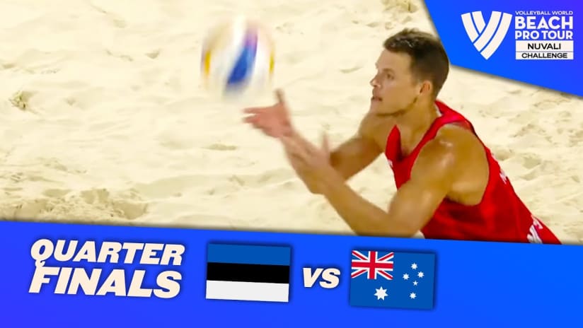 Nõlvak/Tiisaar vs. Hodges/Schubert - Quarter Finals Highlights | Nuvali 2023 #BeachProTour