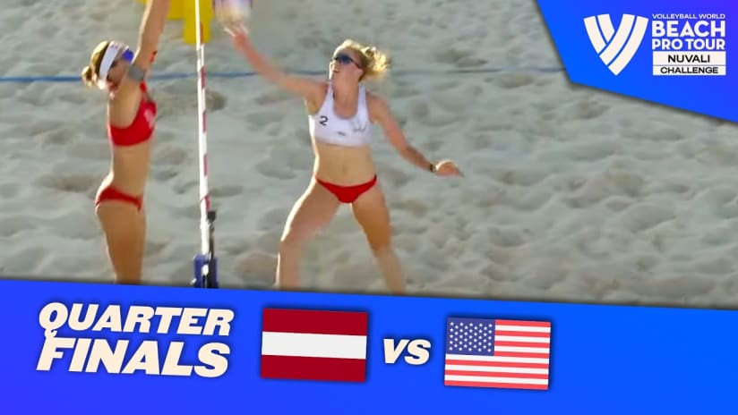 Anastasija/Tina vs. Cannon/Kraft - Quarter Finals Highlights | Nuvali 2023 #BeachProTour