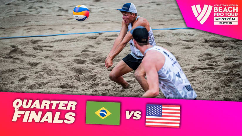 Vitor Felipe/Renato vs. Partain/Benesh - Quarter Finals Highlights Montréal 2023 #BeachProTour