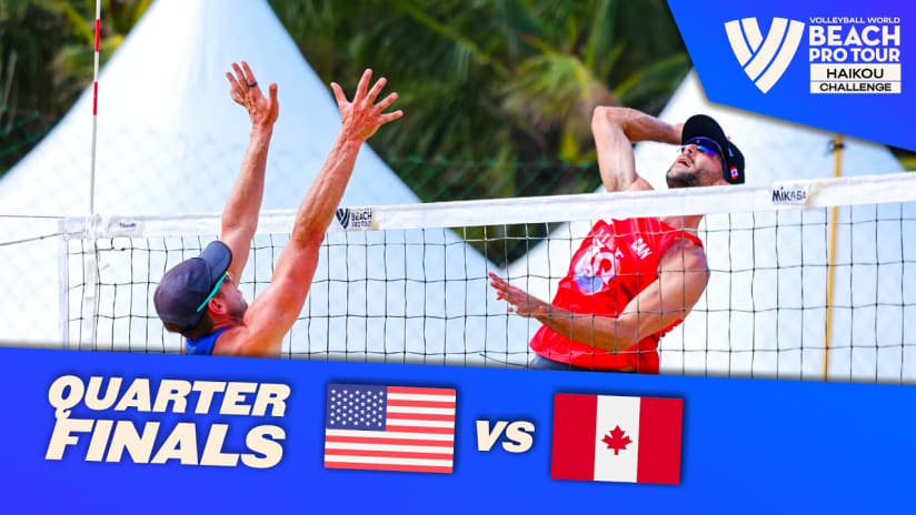 Crabb Tr./Brunner vs. Schachter/Dearing - Quarter Finals Highlights | Haikou 2023 #BeachProTour