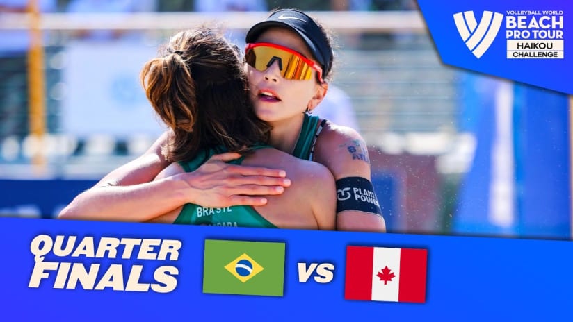 Carol/Barbara vs. Bansley/Bukovec - Quarter Finals Highlights | Haikou 2023 #BeachProTour