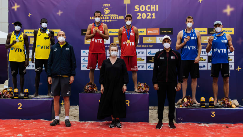 The men’s podium in Sochi