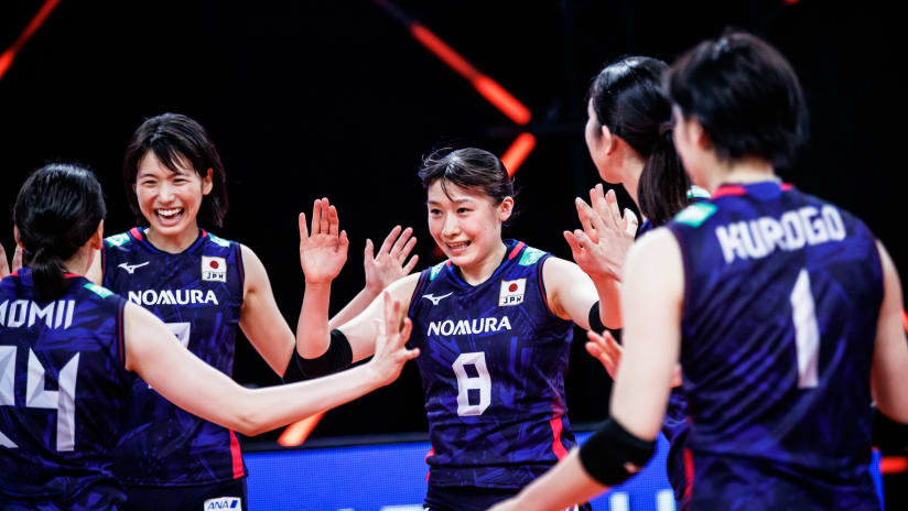 Sarina Koga is Japan's scoring leader at the 2021 VNL