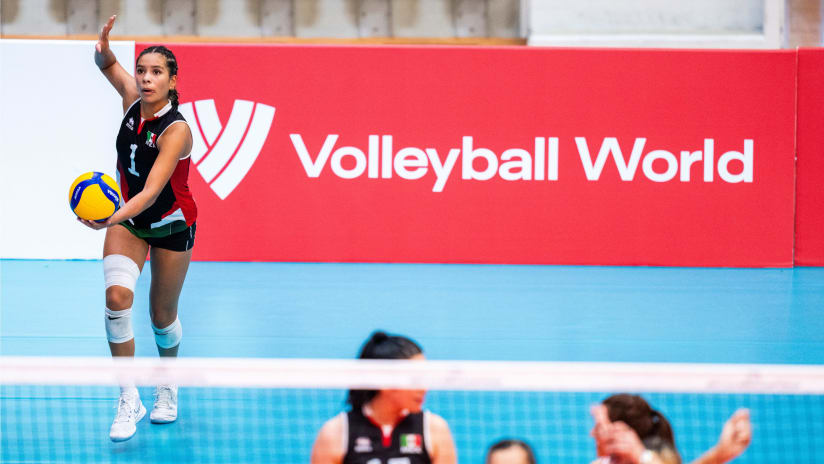 Ocampo ready to serve at the FIVB Girls' U19 World Championship