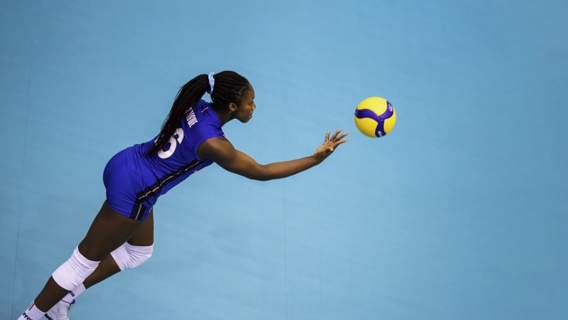 Adigwe ready to serve at the 2023 FIVB Girls' U19 World Championship